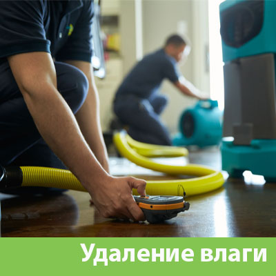 Удаление влаги после потопа в Туле